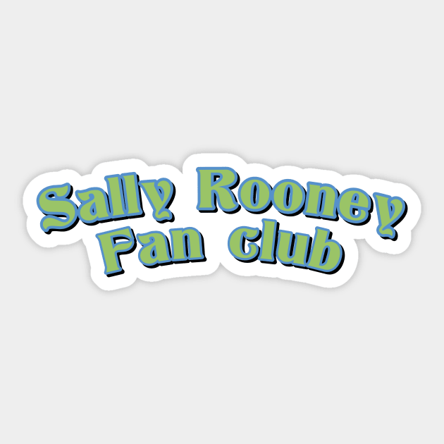 Sally Rooney fan club green blue Sticker by maoudraw